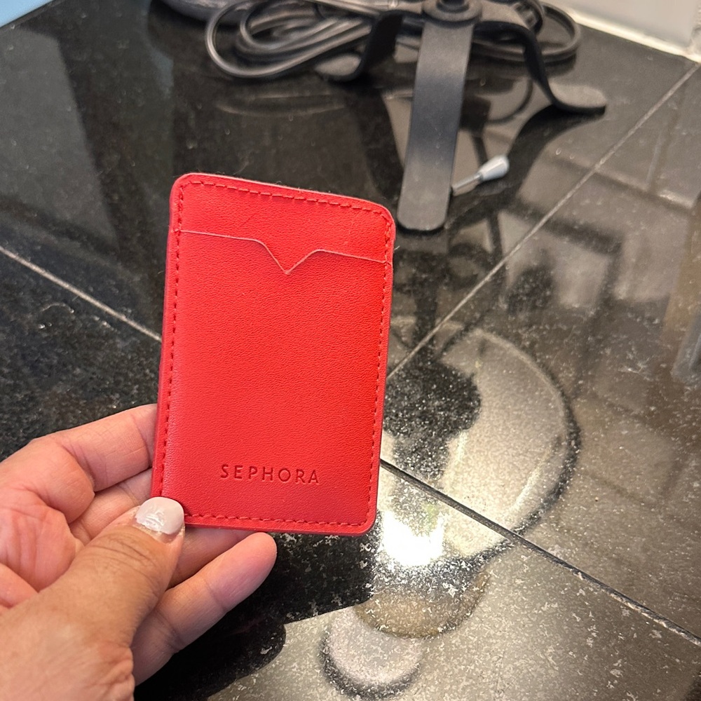 Sephora Vibrant Red Card Wallet for phone